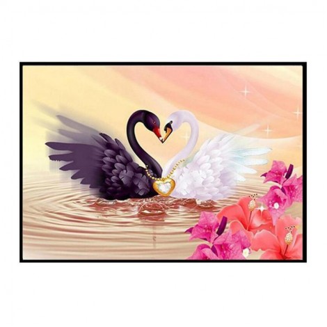 5D DIY Diamond Painting Kits Dream Animal Swans Love