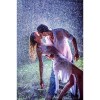 5D DIY Diamond Painting Kits Romantic Kissing Dancers In Rain