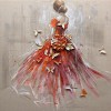 5D DIY Diamond Painting Kits Dream Beautiful Back of Dancer Girl