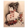 5D DIY Diamond Painting Kits Beautiful Back of Girl Butterfly