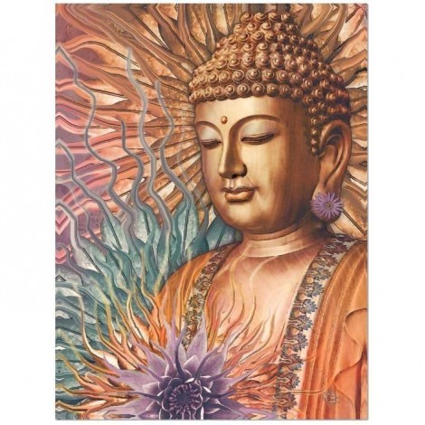 2019 New Hot Sale Golden Buddha Wall Decor 5d Diy Diamond Painting Kits