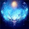 5D DIY Diamond Painting Kits Blue Dream Deer Fantastic