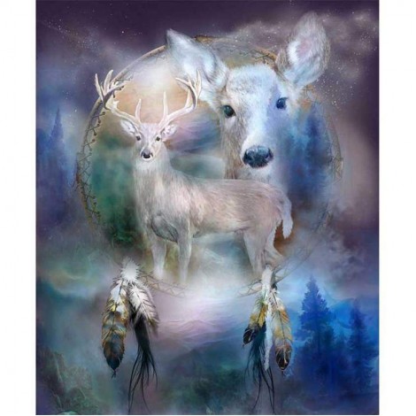 5D DIY Diamond Painting Kits Deer Dream Catcher