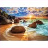 Landscape Natural Beach Sunset 5d Diy Diamond Painting Kits