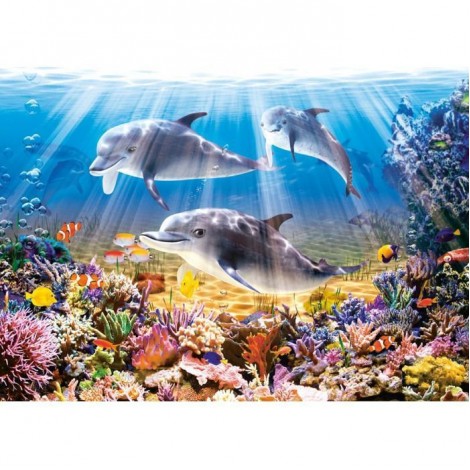 5d Diy Diamond Painting Kits Dolphin
