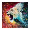 5D DIY Diamond Painting Kits Watercolor Roaring Lion