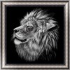 5D DIY Diamond Painting Kits Dream Black White Lion