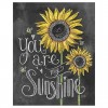 5D Diamond Painting Kits Sunflower You Are My Sunshine Blackboard