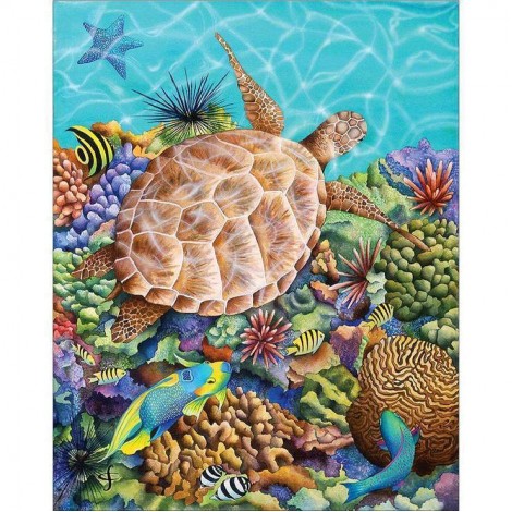 2019 New Hot Sale Sea Turtle Pattern Diy 5d Crystal Diamond Painting Kits