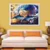 5D Diamond Painting Kits Colored Drawing Dolphins Sea Wave