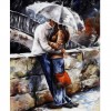 5D Diamond Painting Kits Kiss Young Couple Under The Umbrella