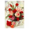 5D DIY Diamond Painting Kits Beautiful Colorful Roses Bouquet