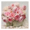 5D DIY Diamond Painting Kits Beautiful Basket full of Pink Roses