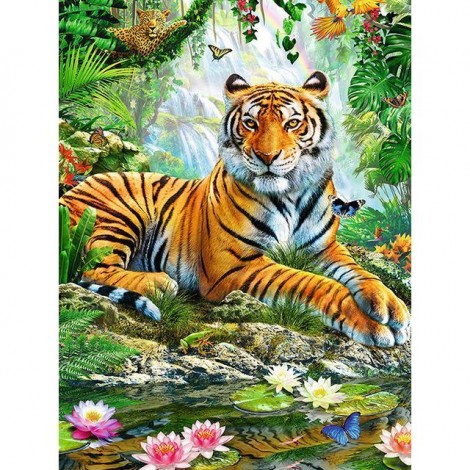 New Hot Sale Mighty Natural 5d Diy Diamond Painting Tiger