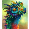 5D DIY Diamond Painting Kits Dream Colorful Cartoon Dragon Head