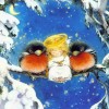 5D DIY Diamond Painting Kits Fantasy Winter Canvas Cute Birds Angel Baby
