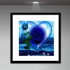 5D DIY Diamond Painting Kits Pretty Heart-shaped Blue Heart Rose