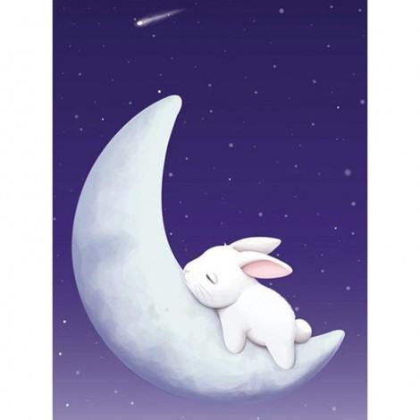 5D DIY Diamond Painting Kits Cartoon Moon Rabbit