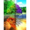 5D DIY Diamond Painting Kits Dream Colorful Four Seasons Tree