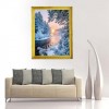 5D DIY Diamond Painting Kits Winter Tranquil Forest And Sunset Nature