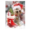 5D Diamond Painting Kits Cute Dog Christmas
