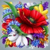 5D DIY Diamond Painting Kits Dream Colorful Flowers