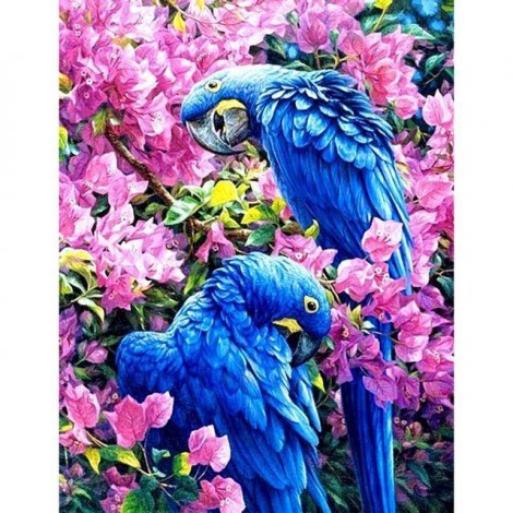 2019 Hot Sale Blue Parrot Bird 5d Diy Diamond Painting Kits