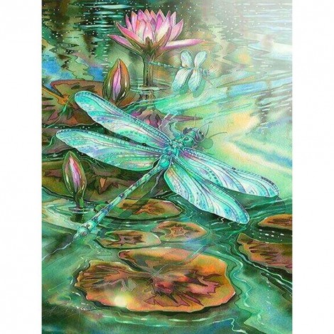 5D Diamond Painting Kits Life Ends at this Moment Dragonfly