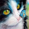 2019 Oil Painting Style Cat Pattern 5d Diy Crystal Painting Kits