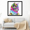 5D DIY Diamond Painting Kits Colorful Cute Cat
