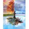 5D DIY Diamond Painting Kits Four Seasons Dream Landscape Tree